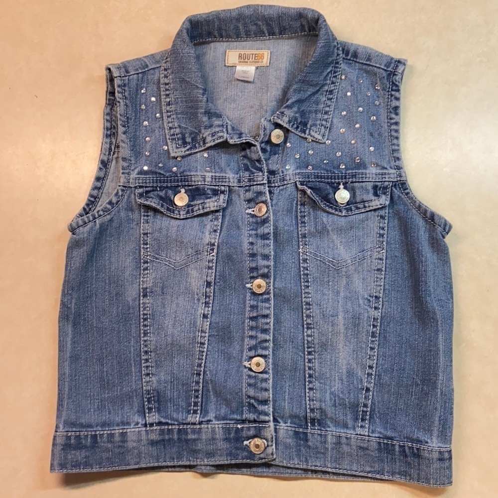 Route 66 Girls Jean Vest 10/12 L